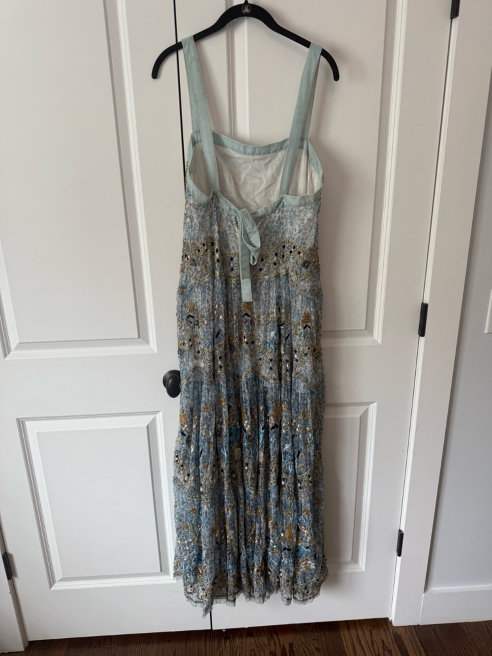 Free People Light Blue Floral Lace Maxi Dress - Picture 10 of 11